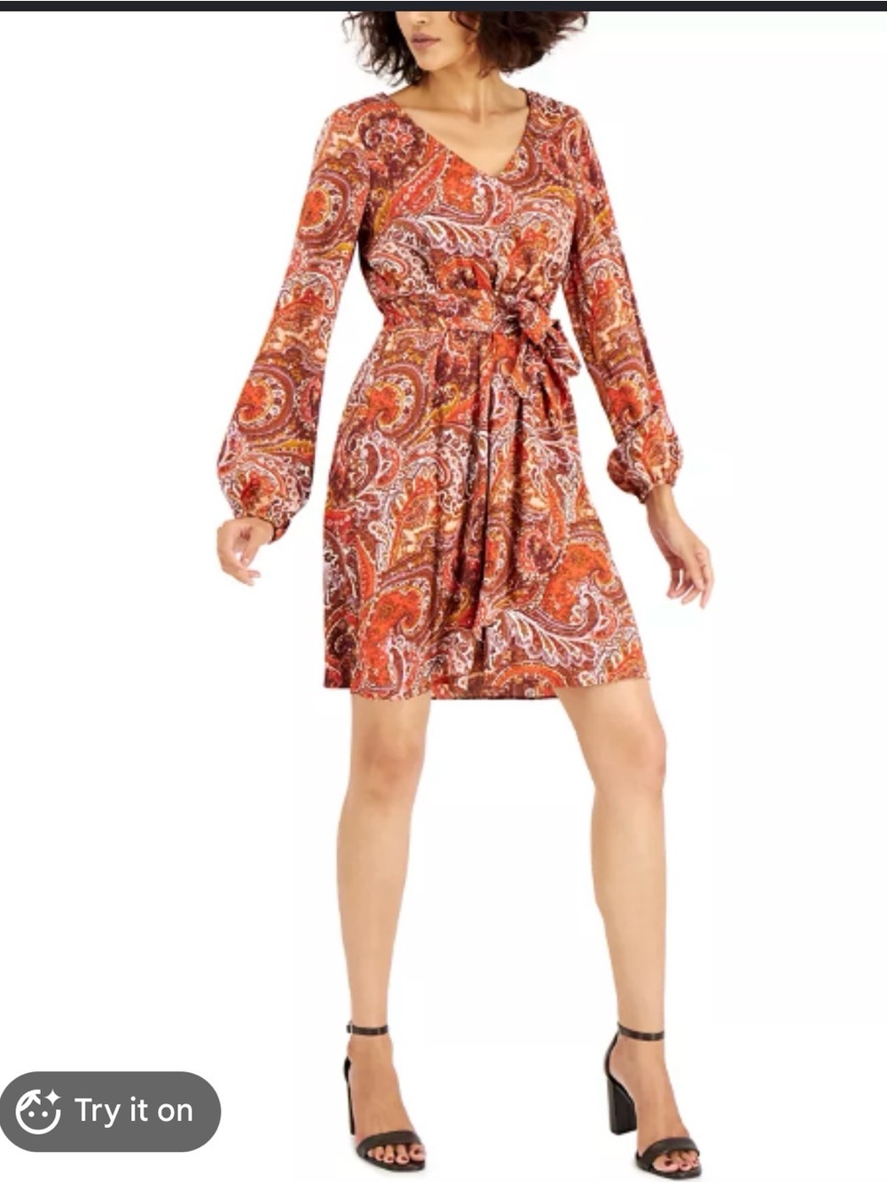Inc International Concepts Printed Fit & Flare dress